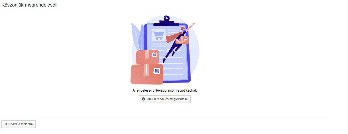 Köszönő oldal bemutató kép